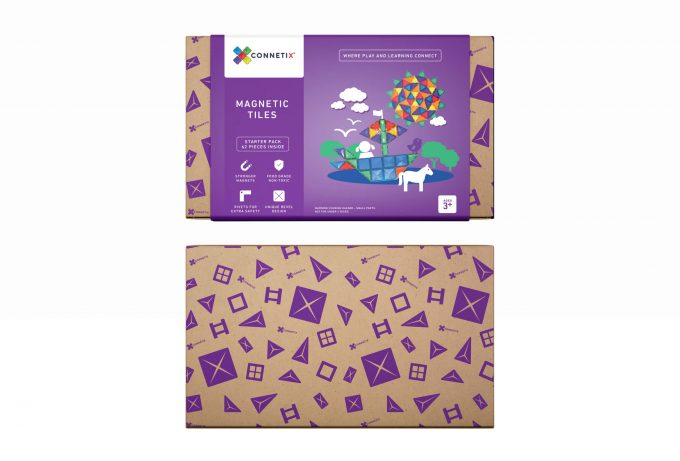 Connetix segulkubbar, Byrjendapakkinn (62 stk)