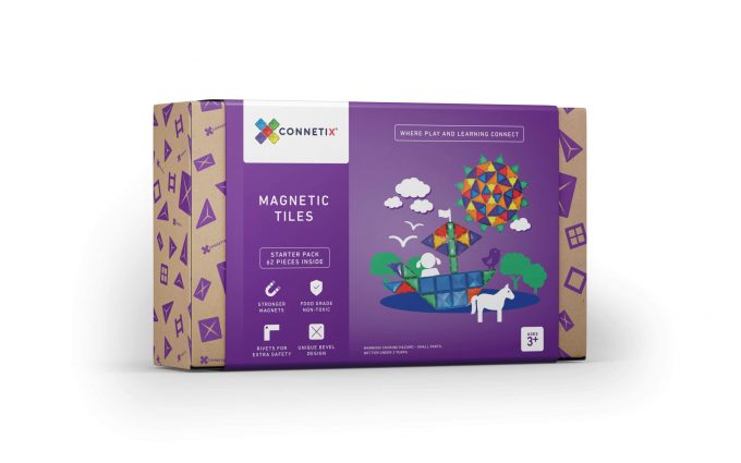 Connetix segulkubbar, Byrjendapakkinn (62 stk)