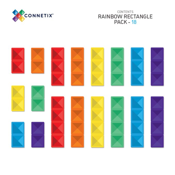 Rétthyrningapakkinn – Regnboga (18stk)